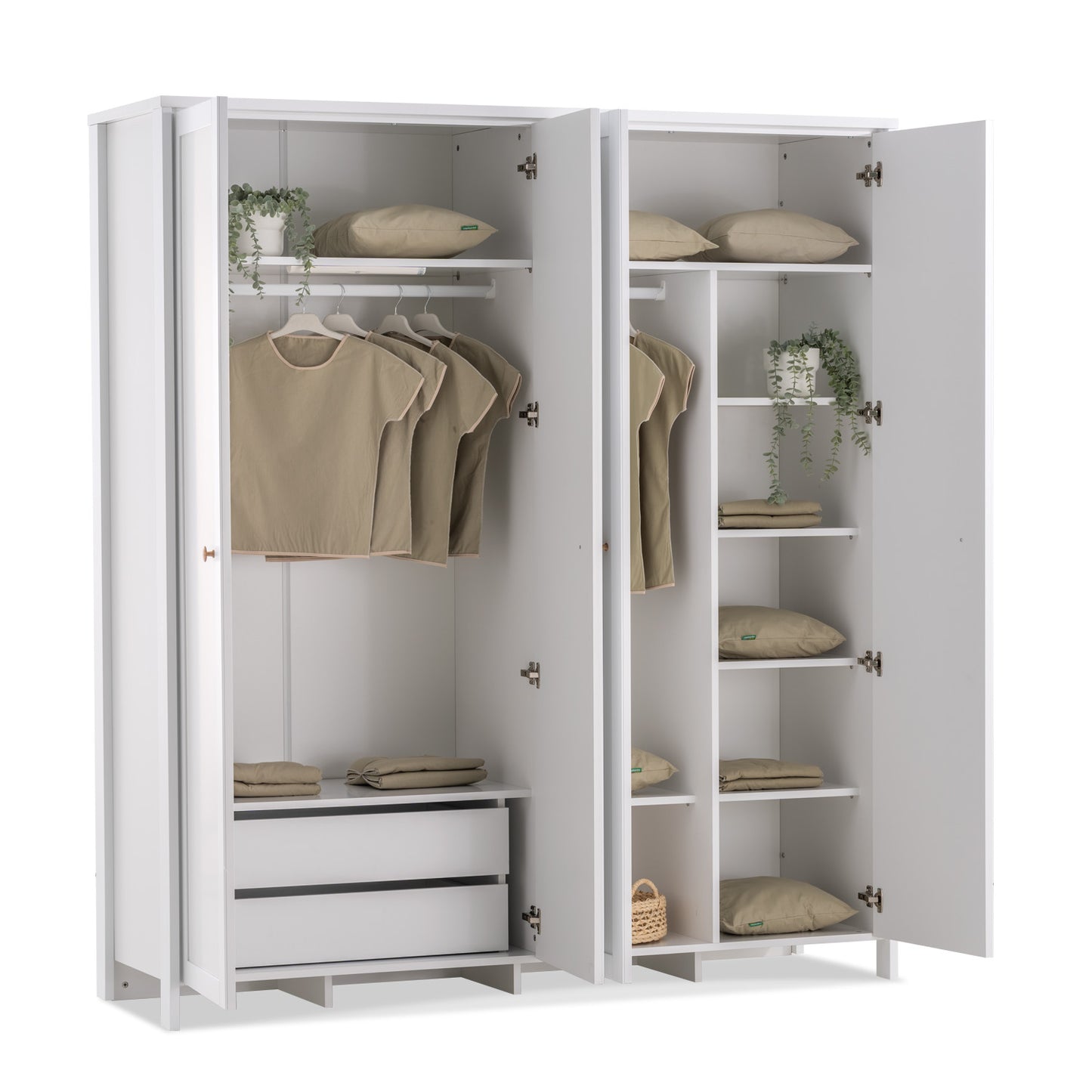 Oslo Viertürschrank