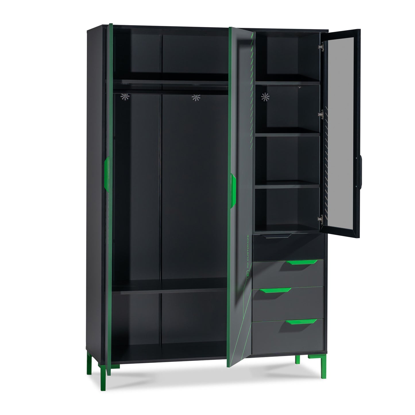 Targon Dreitürenschrank Plus