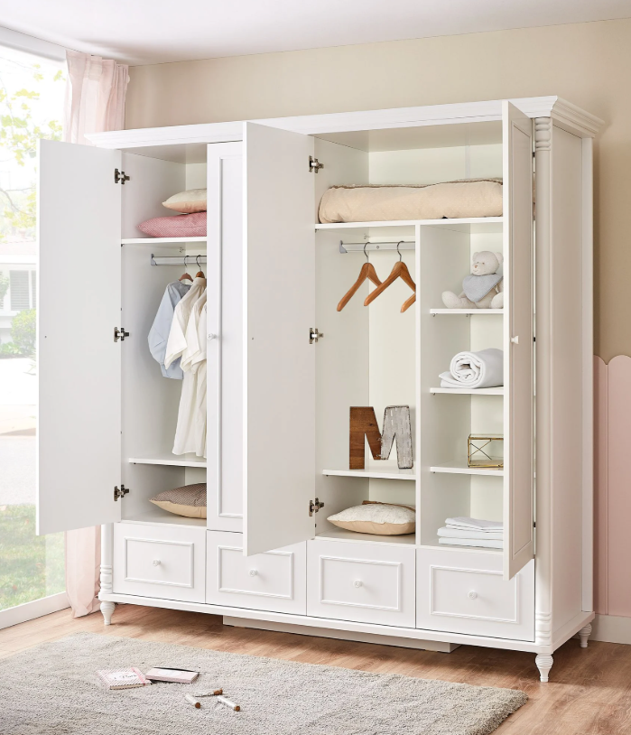 Nil Viertürenschrank mit Schubladen