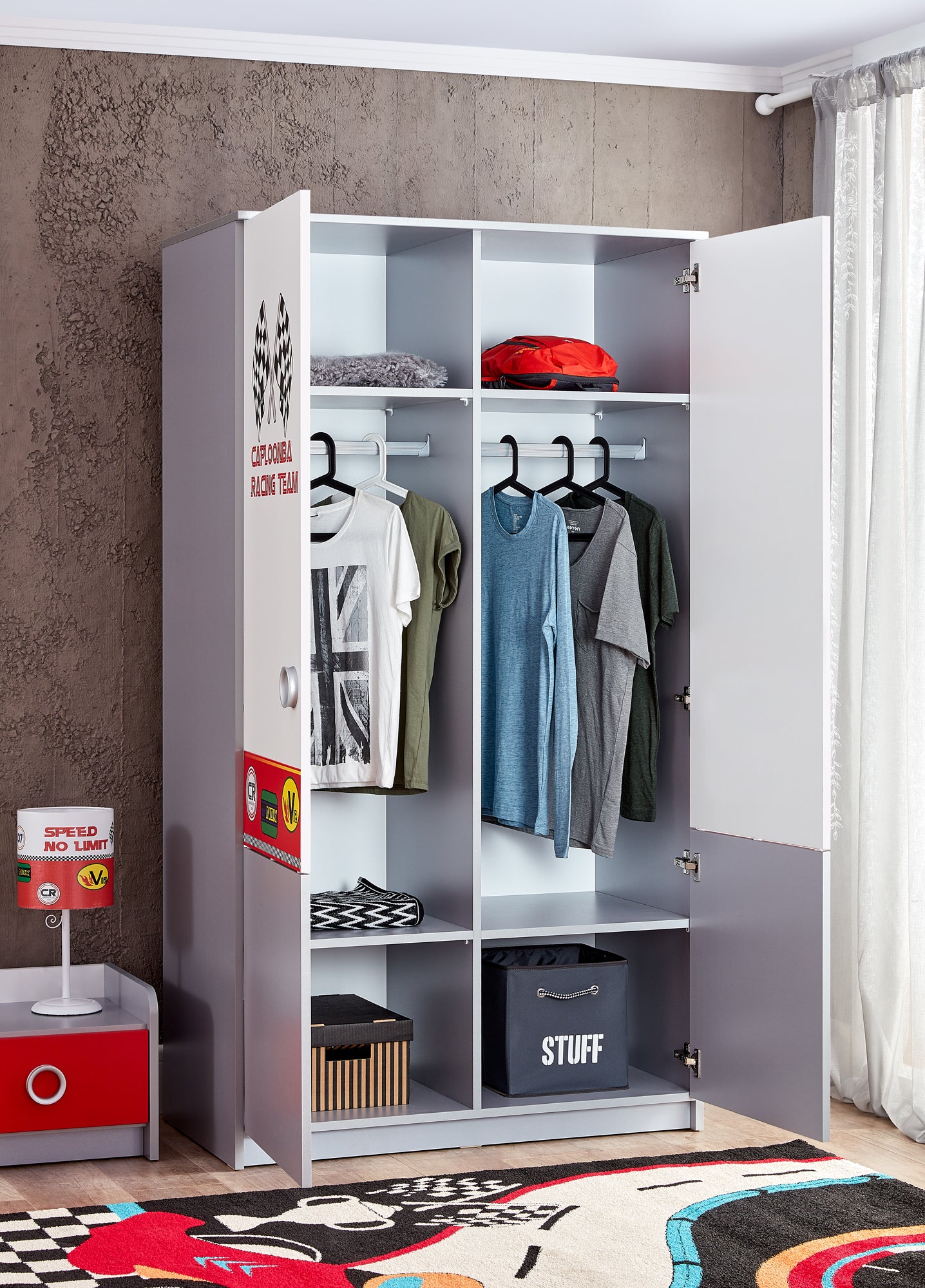 Turbo Cap Zweitürenschrank